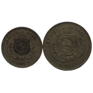 Brazílie, Pedro II. 1831-1889, 200 reis 1877 hr.