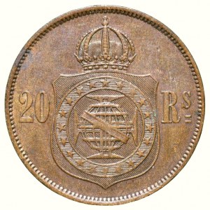 Brazílie, Pedro II. 1831-1889, 20 Réis 1869