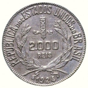 Brazil Republic, 2000 Réis 1924