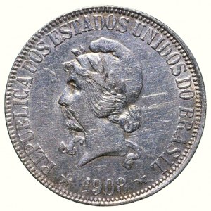 Brazil Republic, 1000 Réis 1908