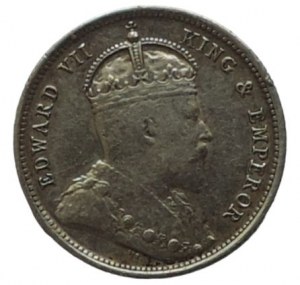 Ceylon, Edward VII., 50 cent 1903 Ag