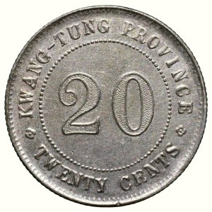 China Republic, Kwangtung Province, 20 cents 1921 (2 Jiao)