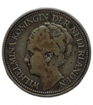 Netherlands - Curacao, Wilhelmina , 1/4 gulden 1947 Ag 640 3