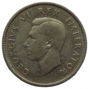 South Africa, George VI., 2 schilling 1945 Ag