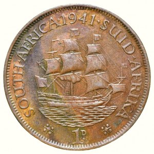 Afrique du Sud, George VI, 1 penny 1941