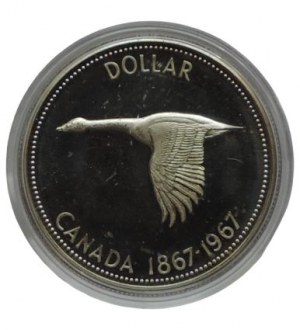 Canada, Elizabeth II, 1 dollar 1967 100 years of the country