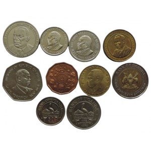 Keňa, Uganda, Tanganjika, konvolut 10ks
