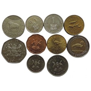 Keňa, Uganda, Tanganjika, konvolut 10ks