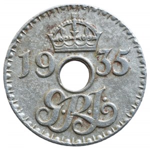 Papua New Guinea, George V. 1915-1936, 6 pence 1935