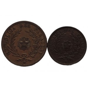Paraguay, 4 centesimo 1870 dr.hr. + 2 centesimo 1870 2pcs
