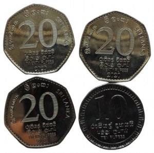 Srí Lanka, 20 a 10 rupií