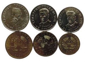 Tajikistan, Set of circulation coins 10