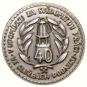 MEDAILE, Medaille - 40 Jahre im Dienste des Unternehmens