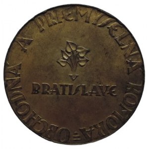 MEDAILE, AE 55mm Obchodná a priemyselná komora v Bratislave Za úspešnú prácu
