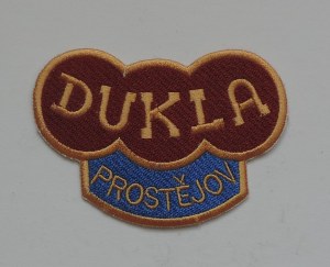 Patch on the sports overalls of members of the Dukla Prostějov parachuting club