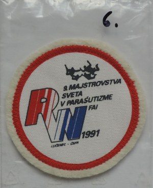 Patch for 9. World Parachuting Championships RW in Lucenec 1991