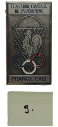 Team France commemorative plaque for 16. World Parachute Championships Lučenec 1982