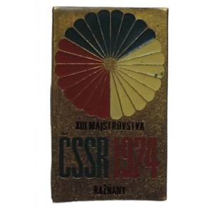 Plaque for 13. M CSR Raznany 1974