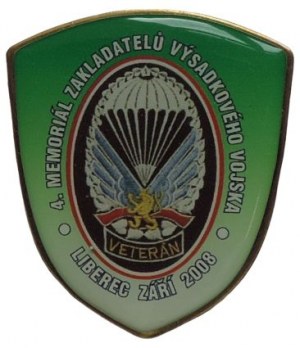 Participation badge of the 4th Memorial of the Founders of the Airborne Troops Liberec 2008