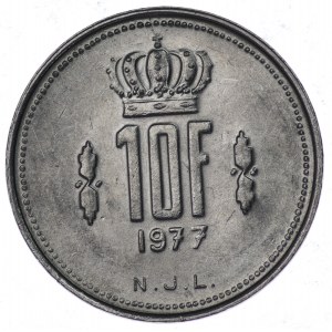 Luksemburg, 10 franków 1977