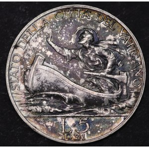 Vatican, 5 lira 1931