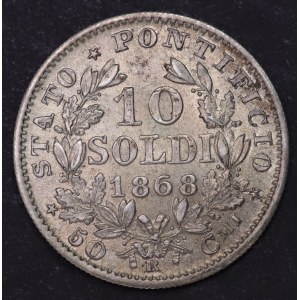 Watykan, 10 soldi 1868