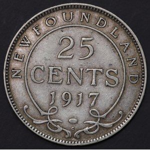 Nowa Funlandia, 25 centów 1917