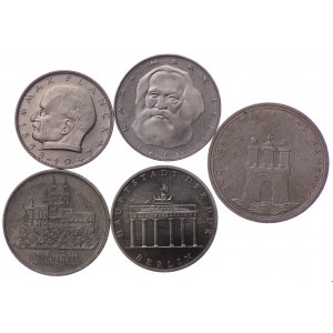 Niemcy, zestaw 5 sztuk