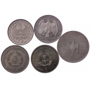 Niemcy, zestaw 5 sztuk
