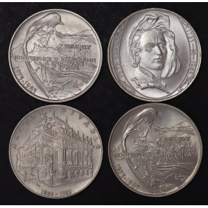 Czechosłowacja, 100 koron - zestaw 4 sztuk