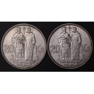 Słowacja, 20 koron 1941 - zestaw 2 sztuk