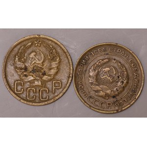 Russia, 5 kopecks 1932, 1935 - set of 2 pieces