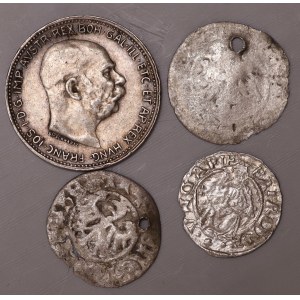 Poland, Austria, Hungary, silver - set of 4 pieces