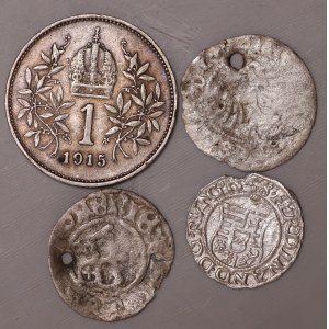 Poland, Austria, Hungary, silver - set of 4 pieces