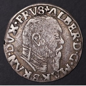 Ducal Prussia, Albrecht Hohenzollern, trojak 1546, Königsberg