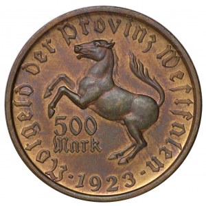 Germany, Westphalia, 500 marks 1923 - beautiful