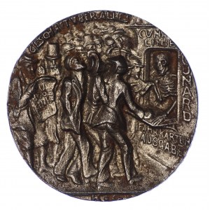 Niemcy, Medal Wilhelm II Zatonięcie RMS Lusitania, kopia autorstwa Gordona Selfriedgea z oryginalnego medalu Karla Goetza