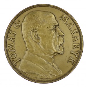 Czechosłowacja, medal na 85. rocznicę urodzin Tomasza Masaryka, 1935