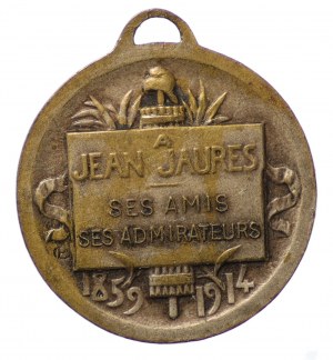 France, Medal, Jean Jaurès 1859 - 1914