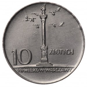 Polska, PRL, 10 złotych 1966, Mała Kolumna Zygmunta, Warszawa.