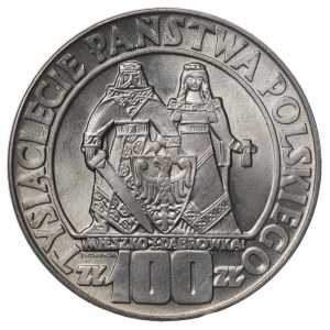 Polska, PRL, 100 złotych Mieszko i Dąbrówka 1966