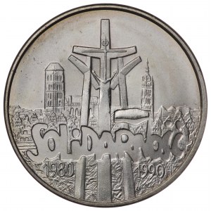 Polska, III RP, 100 000 złotych 1990 Solidarność, typ A