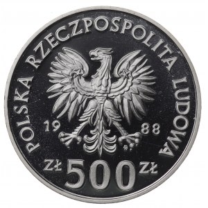 Poland, People's Republic of Poland, 500 gold 1988 XIV World Cup Italy 1990