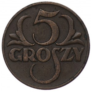 Poľsko, Druhá republika, 5 groszy 1930