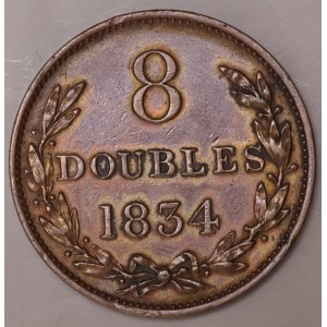 Guernesey, 8 doubles 1934 - rarer