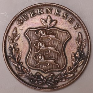 Guernesey, 8 doubles 1934 - rarer