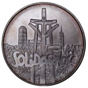 Polska, III RP, 100 000 złotych 1990 Solidarność, typ C