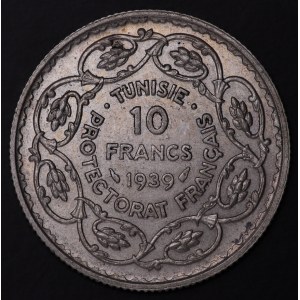 Tunezja, 10 Francs 1939