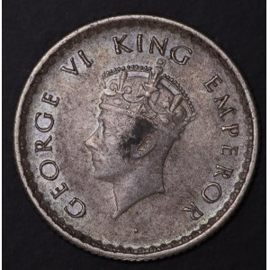 British India, George V, 1/4 Rupee 1939