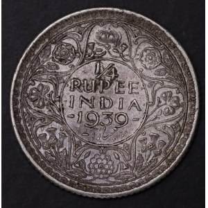 British India, George V, 1/4 Rupee 1939
